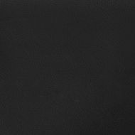 Двуместен диван с шезлонг, L-образен, черен, 125 см, изкуствена кожа