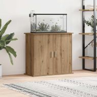 Стойка за аквариум, дъб, 81x36x73 см, инженерно дърво