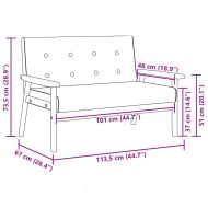 Комплект дивани от 2 части, черен, изкуствена кожа