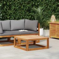 Маса за кафе, 68x68x29 см, акациево дърво масив