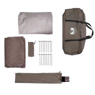 Риболовна палатка с покрив Кафяво 514 x 465 x 187 см