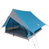 Семейна палатка с покрив Синьо и сиво 315 x 286 x 200 см