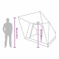 Къмпинг наметало Сив и оранжев 282 x 225 x 154 см тафта