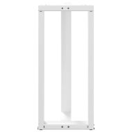 Крака за бар маса, Т-образни, 2 бр., бели, 40x35x(90-91) см, стомана