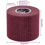 Шлифовъчни ролки 3 бр. Червено 12 x 12 x 10 см