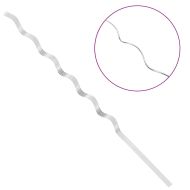 Подкрепа за растение 5 pcs Сребрист 150 x 0,6 x 0,6 см Стомана