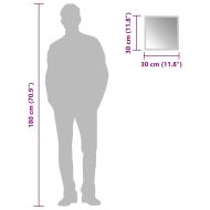 LED огледало за баня, 30x30 см