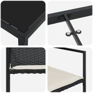 Комплект за хранене в градината 5 pcs Черно