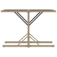 Бистро комплект с възглавници 3 части бежов полиратан