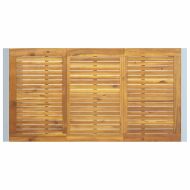 Градинска маса Сив 160 x 80 x 75 cm Солидно акациево дърво