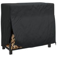 Покривало за стелаж за дърва Черно 600D Оксфордска материя