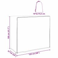 Покривало за стелаж за дърва Черно 600D Оксфордска материя