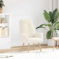 фотьойл Крем 69 x 74 x 93 см Тъкан Шерпа