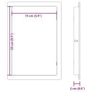 Панели за достъп 2 бр. Бяло 15 x 23 см ABS пластмаса