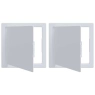 Панели за достъп 2 pcs Бяло 20 x 20 cm ABS пластмаса