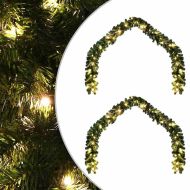 Коледна гирлянда с 600 LED светодиода 2 pcs Зелен ПВЦ