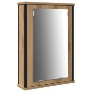 Модулни единици за баня с рафт 3 pcs Кафяво Инженерно дърво