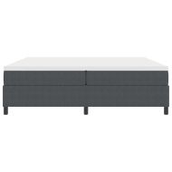 Легло с пружинирана основа Тъмен сив и бял 200 x 200 cm