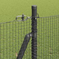 Стълб за ограда. Сив 10 x 1,5 м (16 x 16 мм мрежа)