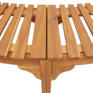 Около полукръгла гореща вана Кафяво 272 x 120 x 55,5 см