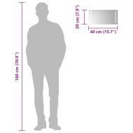 LED огледало за баня, 40x20 см