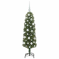 С изкуствено коледно дърво с 150 LED светодиода Зелен 120 cm