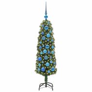 С изкуствено коледно дърво с 150 LED светодиода Зелен 120 cm