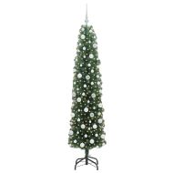 С изкуствено коледно дърво с 300 LED светодиода Зелен 180 cm