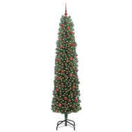 С изкуствено коледно дърво с 300 LED светодиода Зелен 240 cm