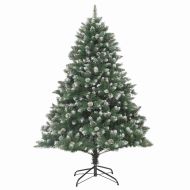 С изкуствено коледно дърво с 300 LED светодиода Зелен 180 cm