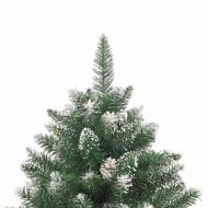 С изкуствено коледно дърво с 300 LED светодиода Зелен 180 cm