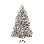 С изкуствено коледно дърво 210 cm 300 LED светодиода Топло бяло
