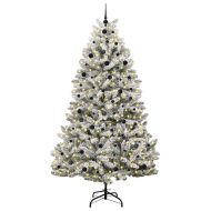 С изкуствено коледно дърво 240 cm 300 LED светодиода Топло бяло