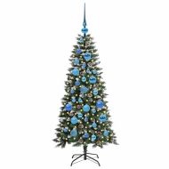 С изкуствено коледно дърво с 150 LED светодиода Зелен 120 cm