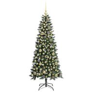 С изкуствено коледно дърво с 150 LED светодиода Зелен 150 cm