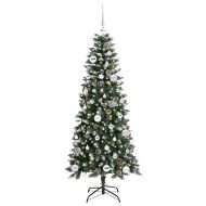 С изкуствено коледно дърво с 150 LED светодиода Зелен 150 cm