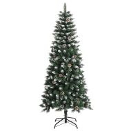 С изкуствено коледно дърво с 150 LED светодиода Зелен 150 cm