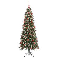 С изкуствено коледно дърво с 300 LED светодиода Зелен 180 cm