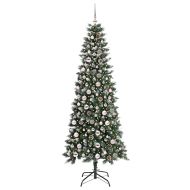 С изкуствено коледно дърво с 300 LED светодиода Зелен 210 cm