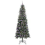 С изкуствено коледно дърво с 300 LED светодиода Зелен 240 cm