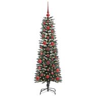 С изкуствено коледно дърво с 150 LED светодиода Зелен 120 cm