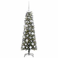 С изкуствено коледно дърво с 150 LED светодиода Зелен 120 cm