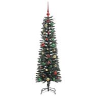 С изкуствено коледно дърво с 150 LED светодиода Зелен 150 cm