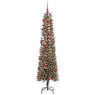 С изкуствено коледно дърво с 300 LED светодиода Зелен 180 cm