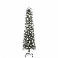 С изкуствено коледно дърво с 300 LED светодиода Зелен 180 cm