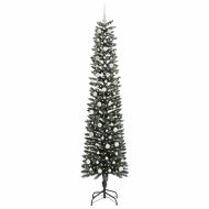С изкуствено коледно дърво с 300 LED светодиода Зелен 240 cm
