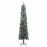 С изкуствено коледно дърво с 300 LED светодиода Зелен 240 cm