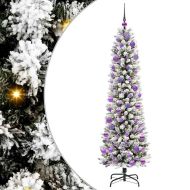 С изкуствено коледно дърво Бяло 180 cm ПВЦ, метал и пластмаса