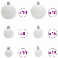 Изкуствено Коледно дърво с LED осветление и комплект топки PET