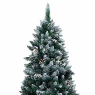 С изкуствено коледно дърво с 300 LED светодиода Зелен 180 cm